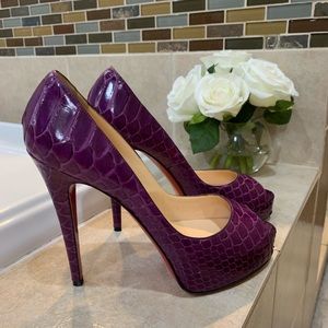 Louboutin Hyper Prive 120 Python Lucido 💜